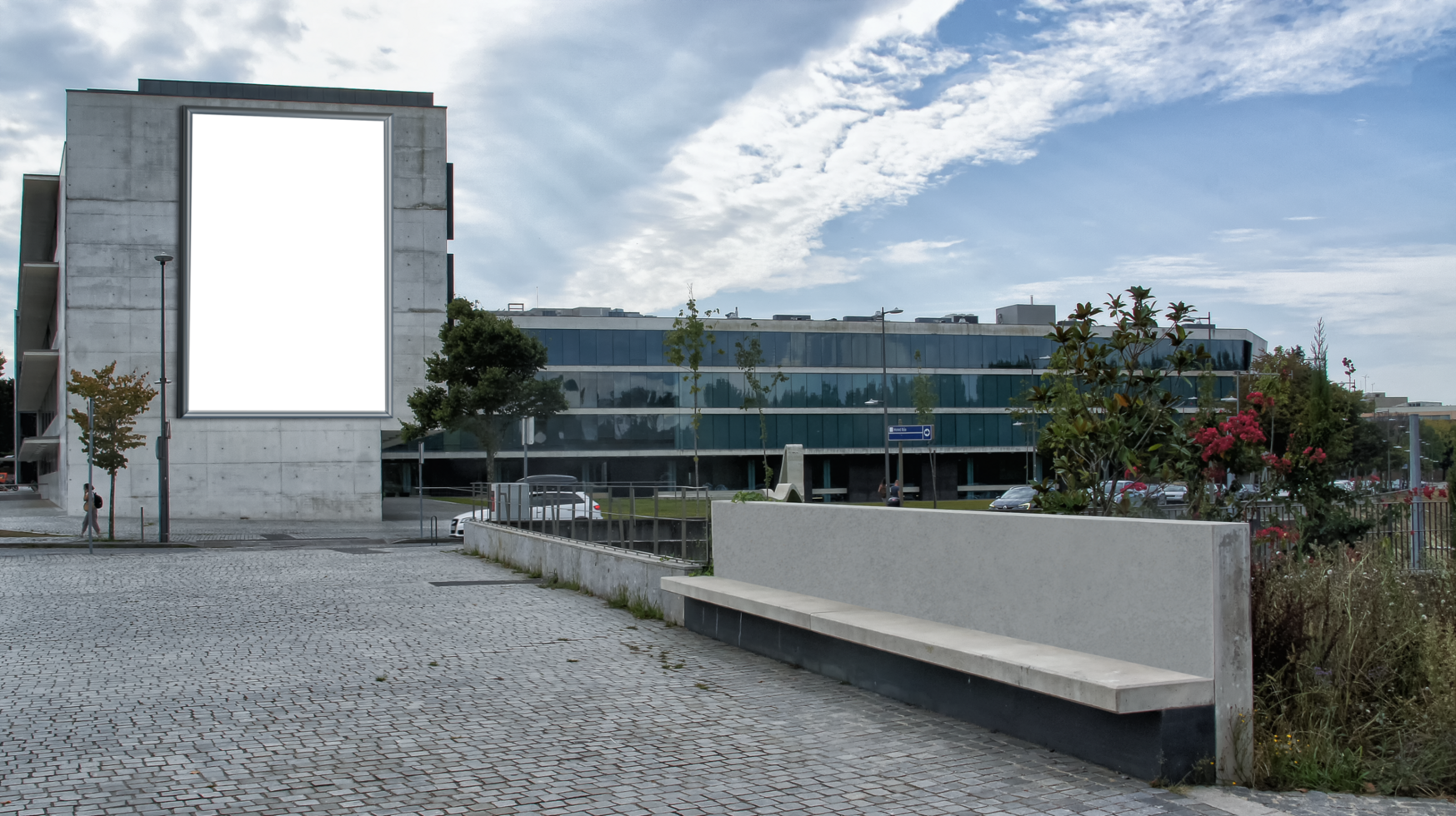 Big Building Mockup psd