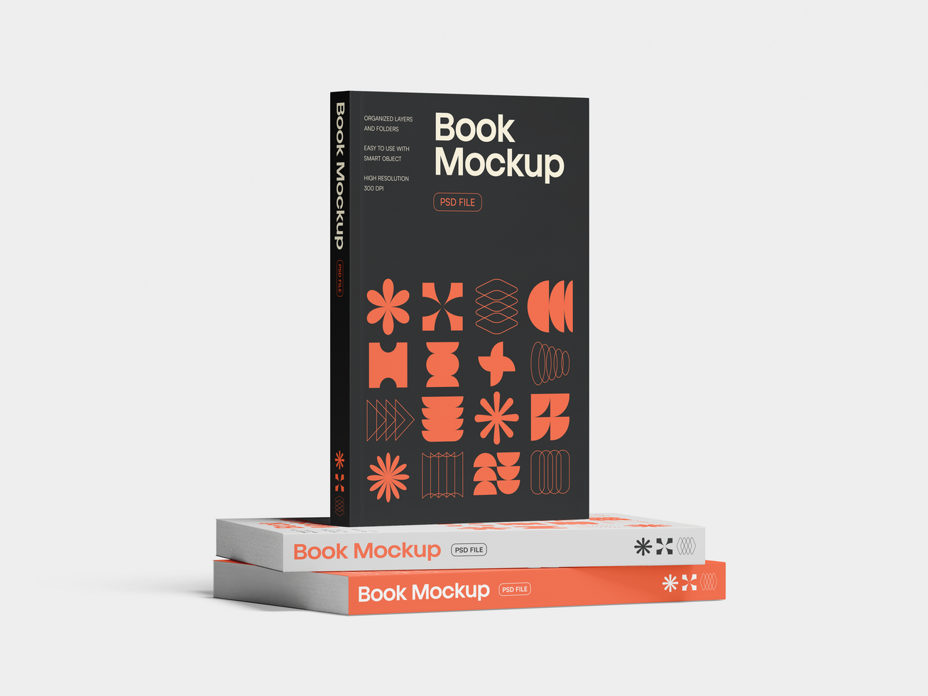 Realistic Book Mockup 3D Render psd