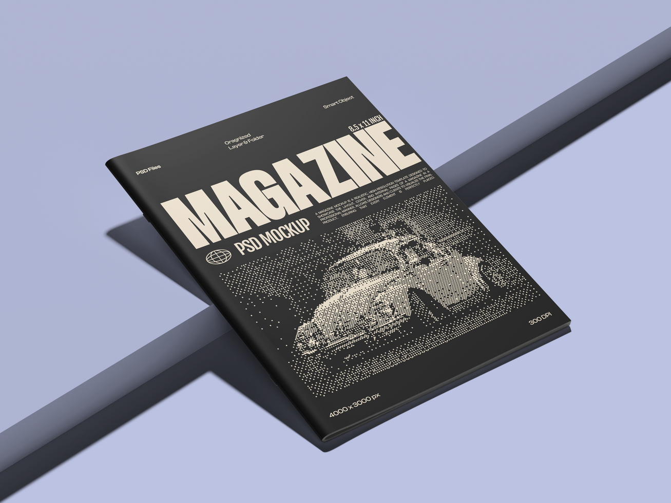 Cover Magazine Mockup psd