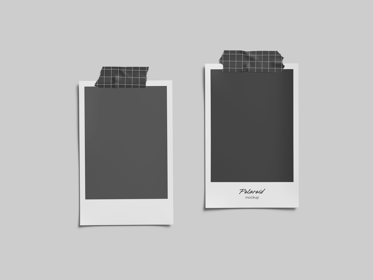 Polaroid Photo Frame Mockup psd