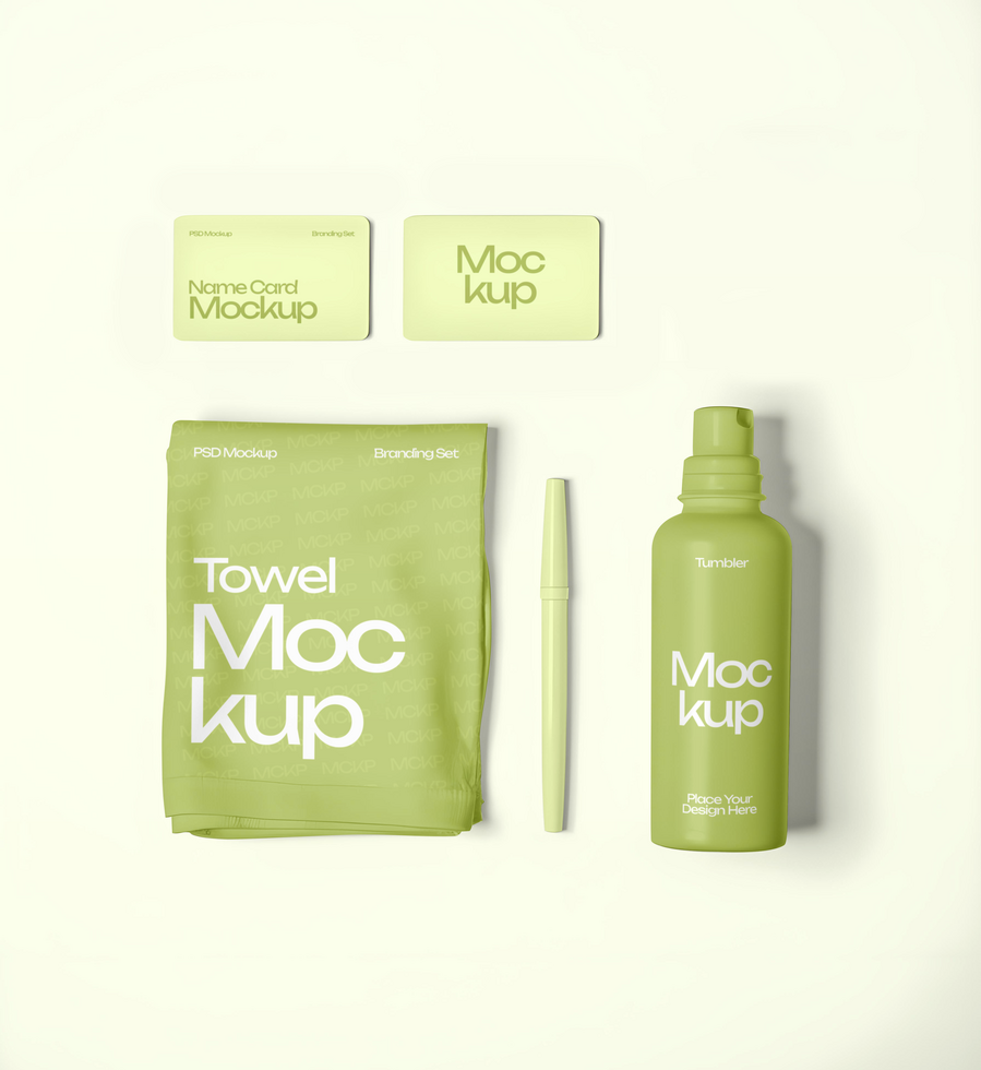 towel Branding Identitiy Mockup psd