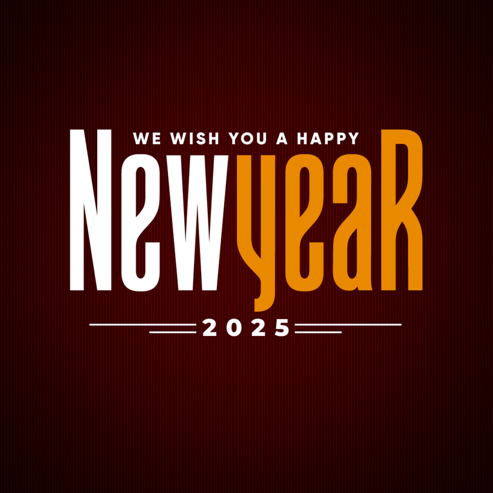 Simple Happy New Year 2025Social Media Banner Template psd