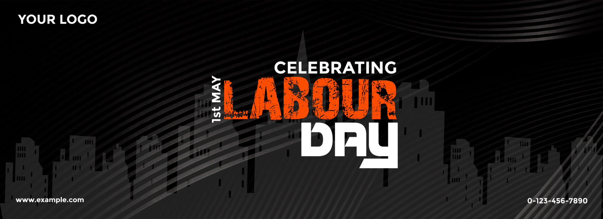 Labor Day Social Media Post Banner Design Template psd