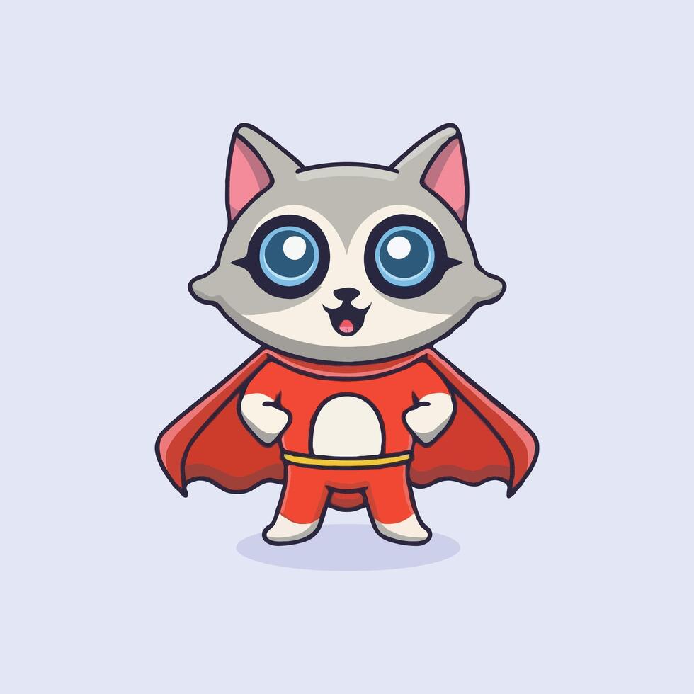 Super cute cat vector