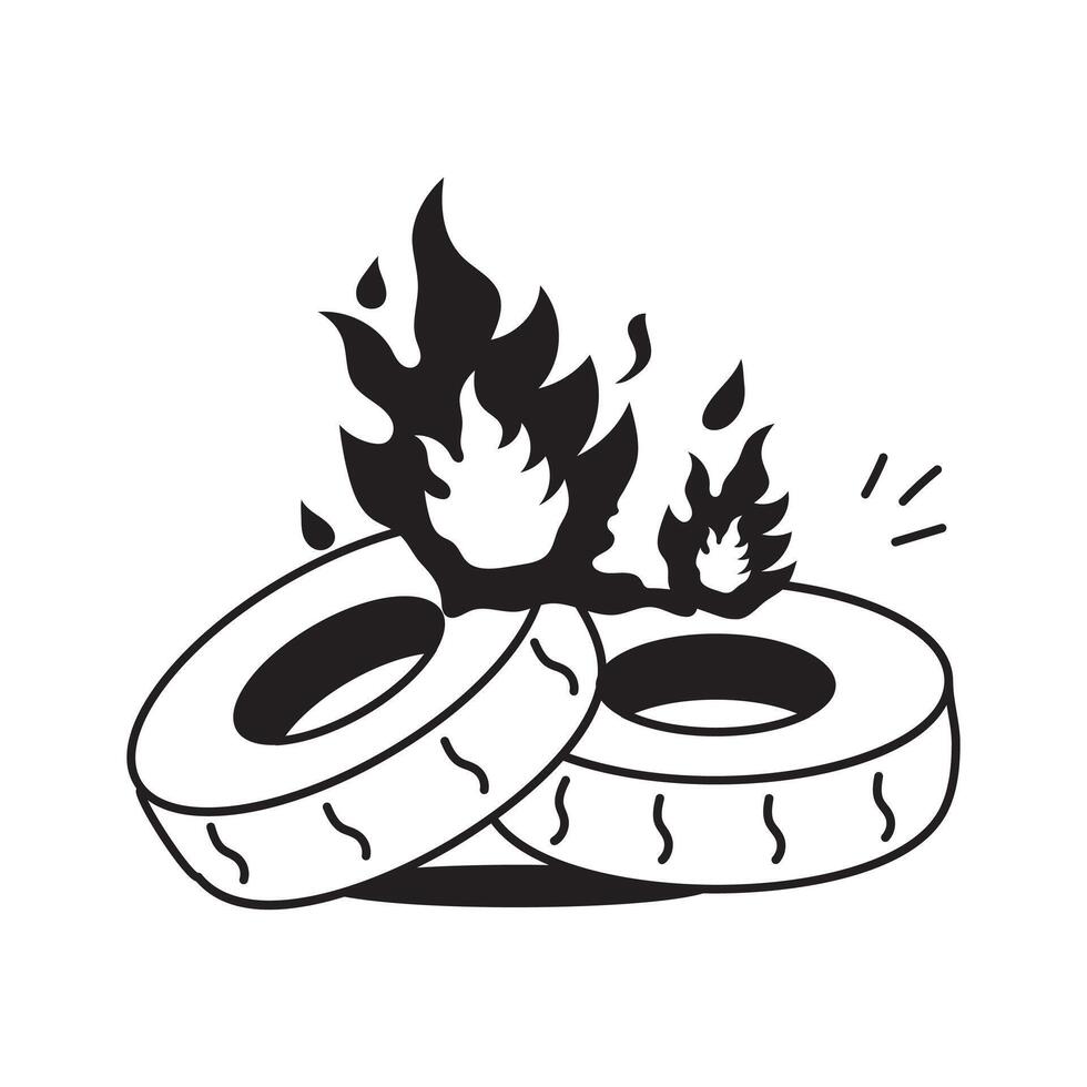 Icon illustrating harmful effects of pollution on nature vector