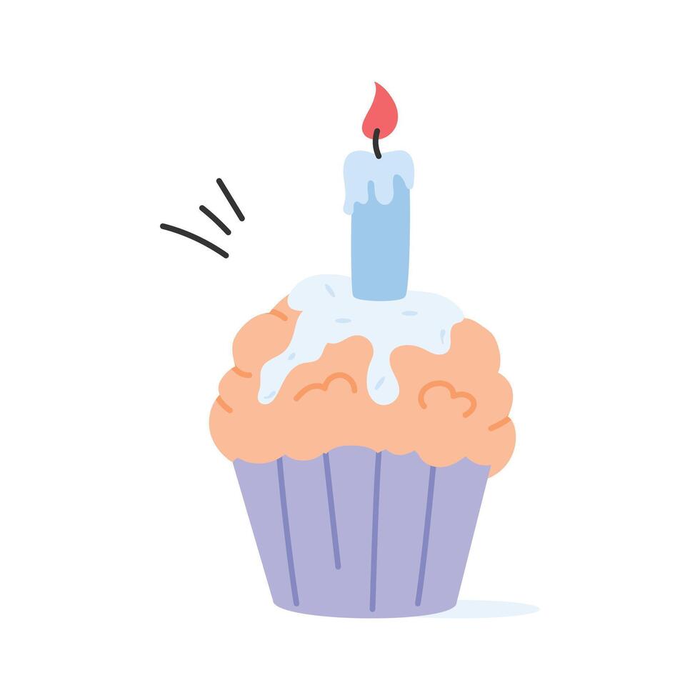 Get this amazing icon of cupcake in modern style vector