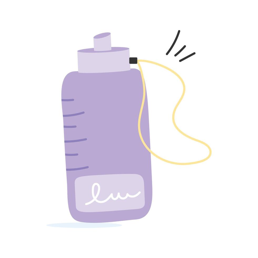 Bottle of water, essential for hydration and health vector