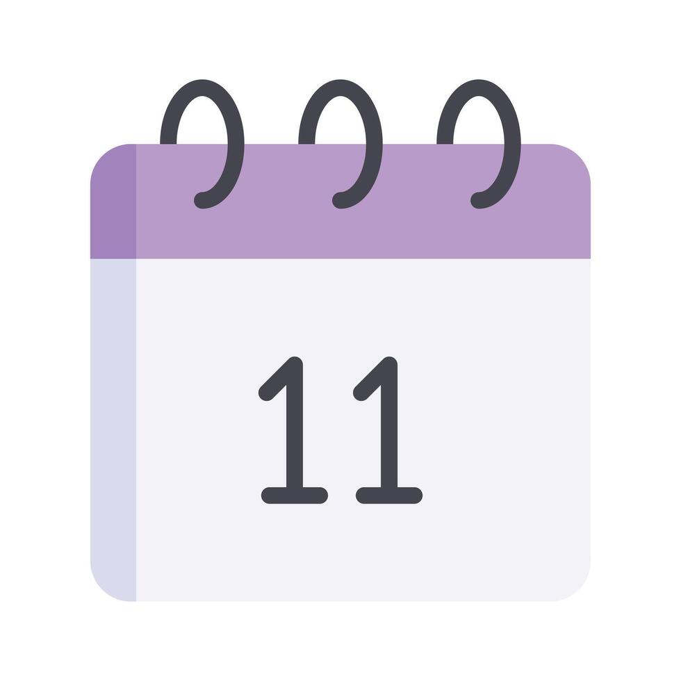 A calendar icon representing schedule management vector