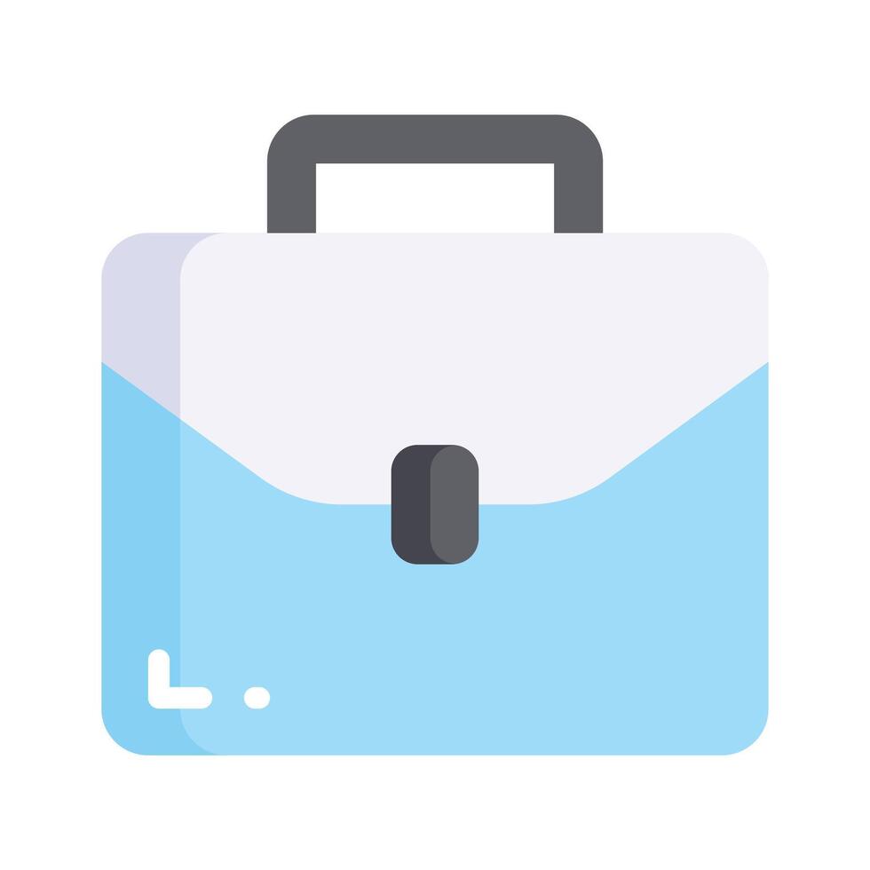 Briefcase icon representing professional portfolio vector