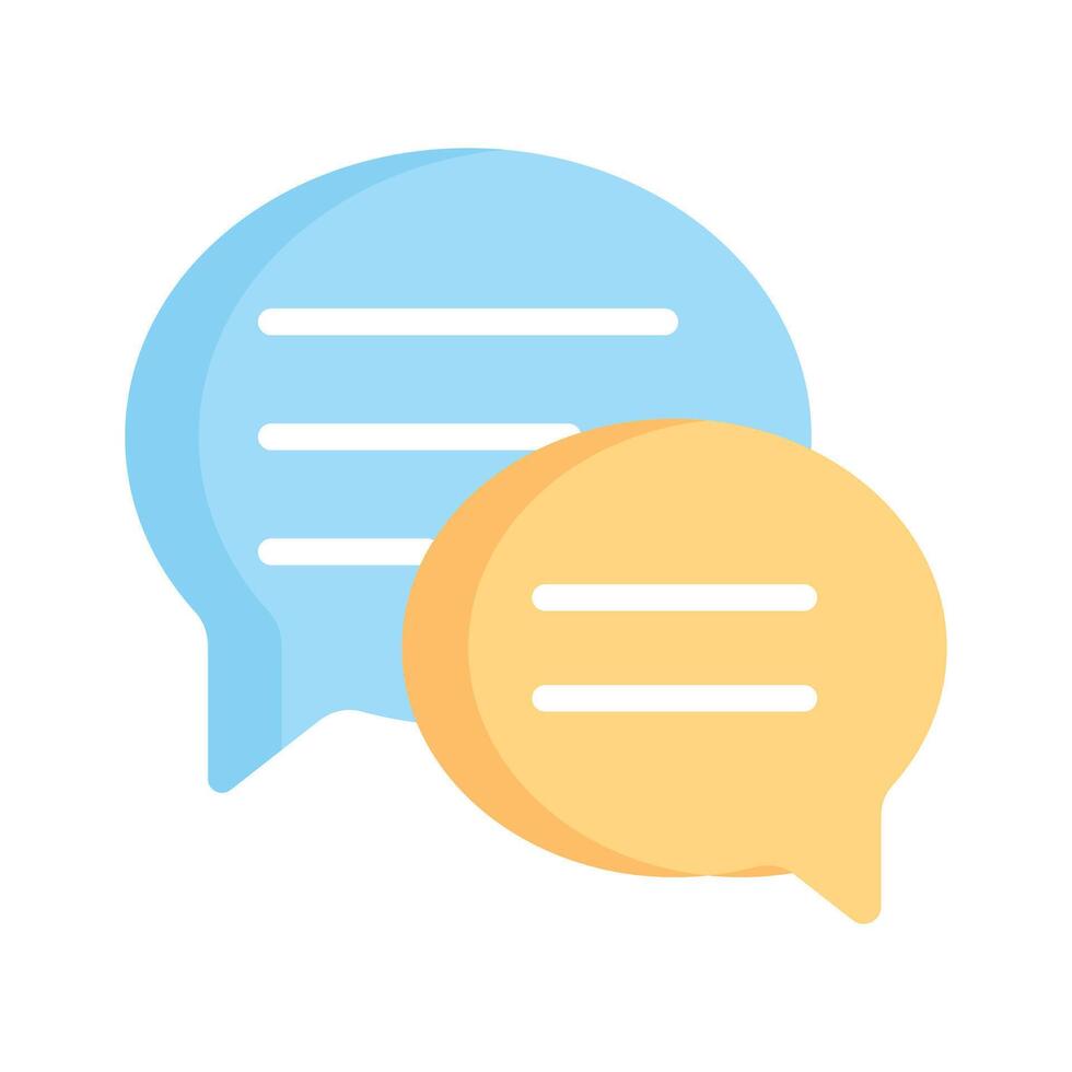 Speech bubbles, symbolizing dialogue and communication vector