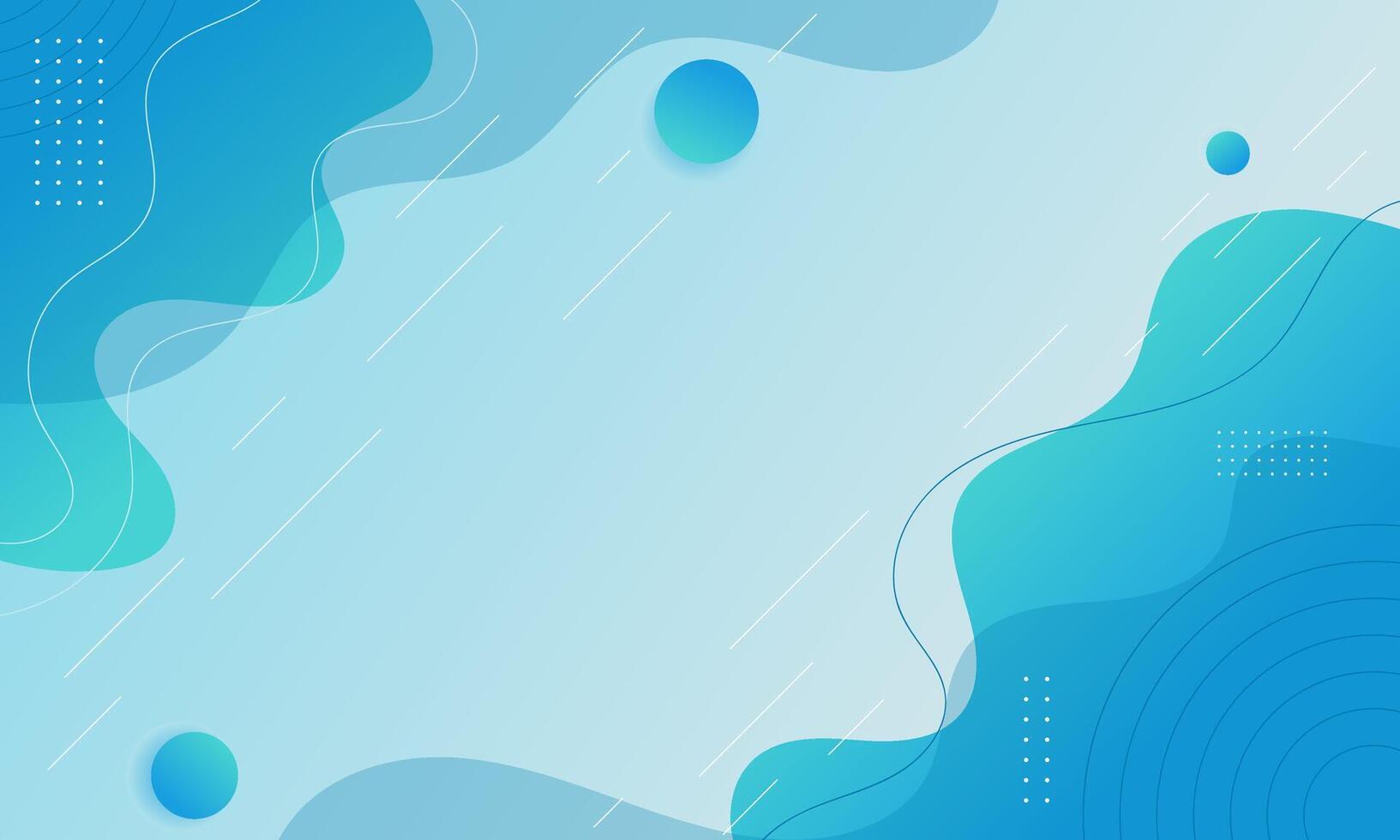 Abstract Blue Background with Geometric Shapes and White Lines vector