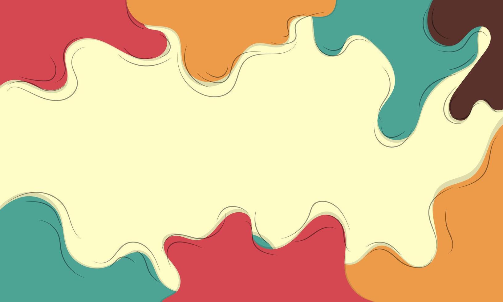 Abstract Background with Wavy Shapes and Colorful Hues vector