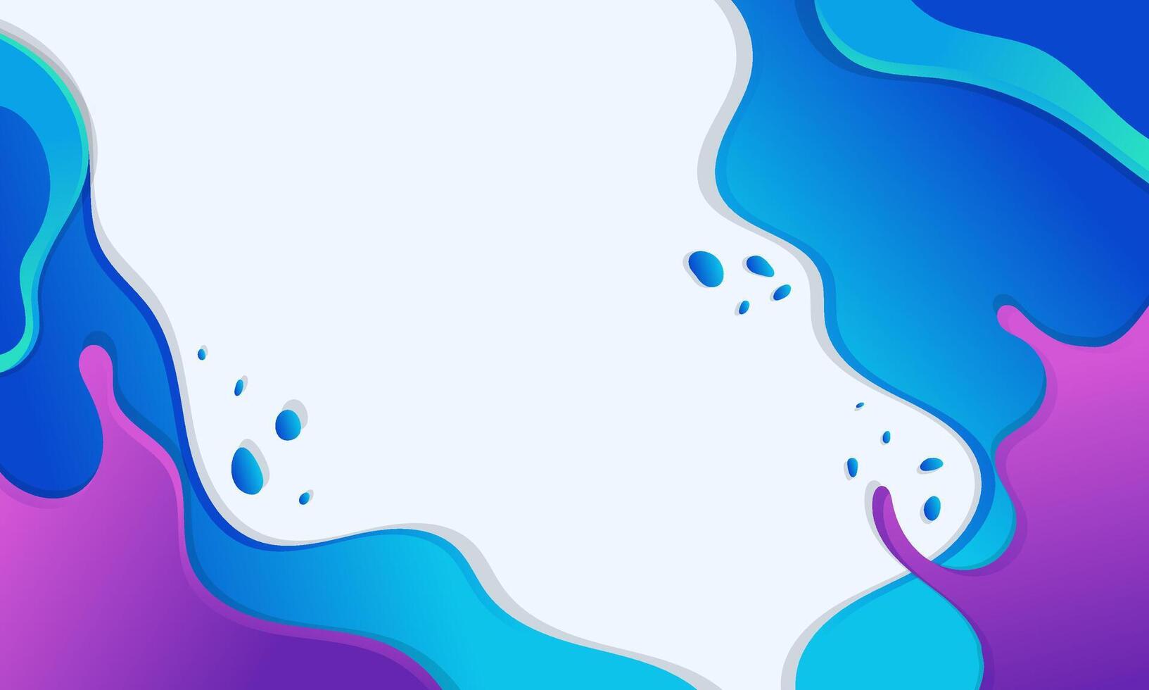 Abstract Background with Blue and Purple Fluid Shapes vector