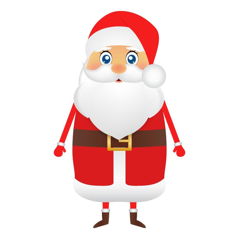 Santa Claus for Christmas on a white background vector