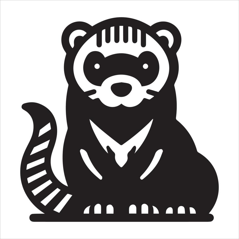 Sitting Angel cat silhouette art and graphic silhouette with a white background and black color vector