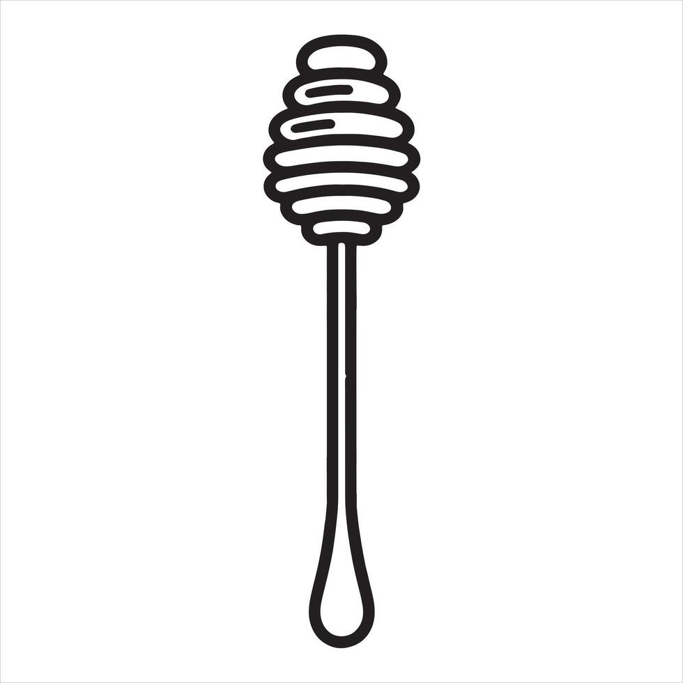 Honey stick icon illustration vector