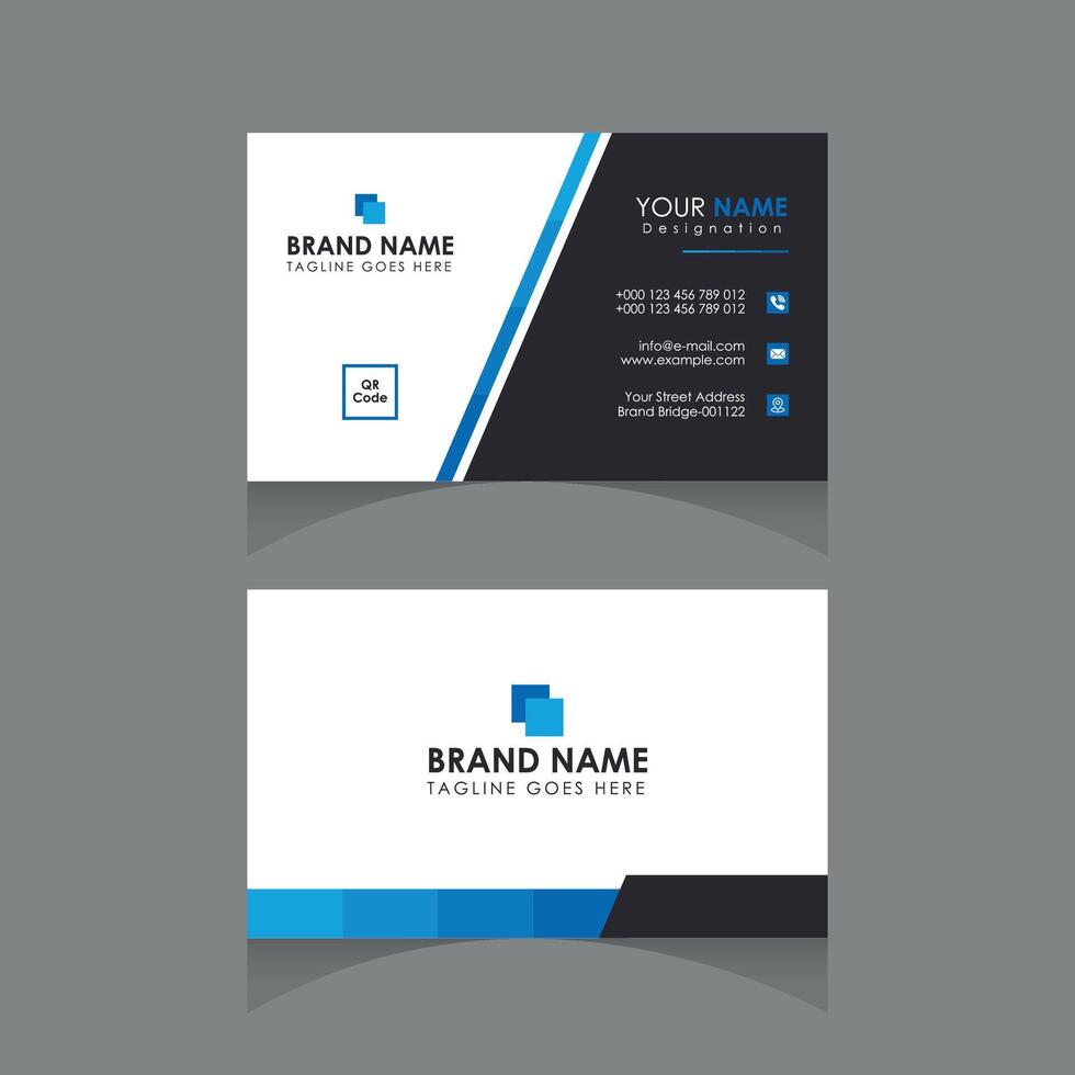 Elegant and Best Rated Professional Business Card Template vector