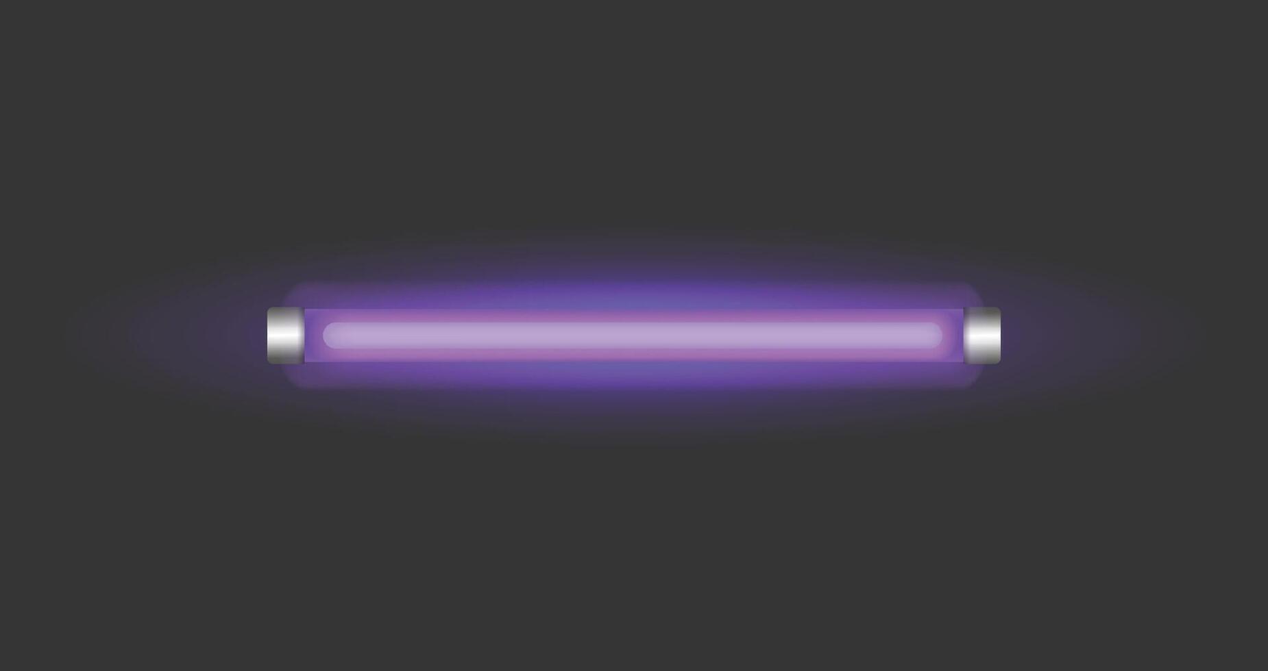 Neon Led Light Tube Glowing Lamp in Vibrant Colors, creating a striking ambiance vector
