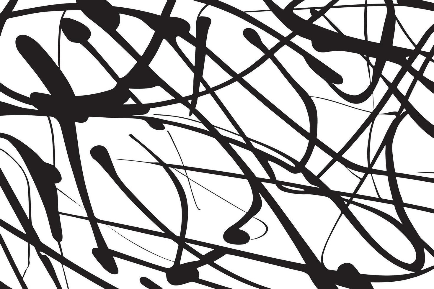 Abstract Linear Pattern in Black on Crisp White Background Creating a Dynamic Overlay for Modern Design vector