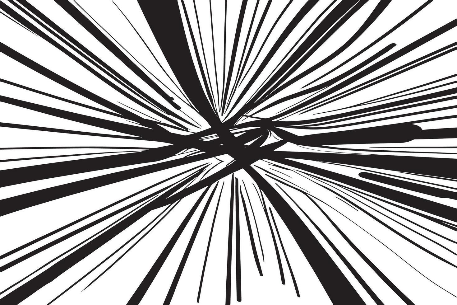 Chaotic Black Line Patterns on White Canvas for a Minimalist High Resolution Texture Design vector