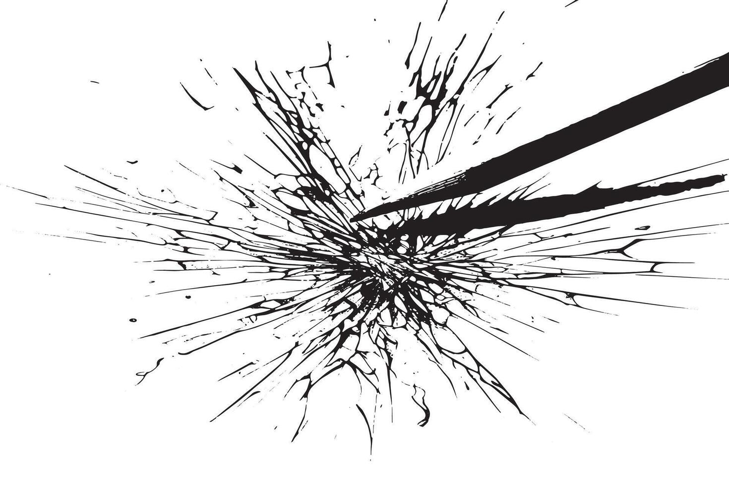 Minimal Pencil Sketch Texture on White Background in Black and White for Background Layers vector