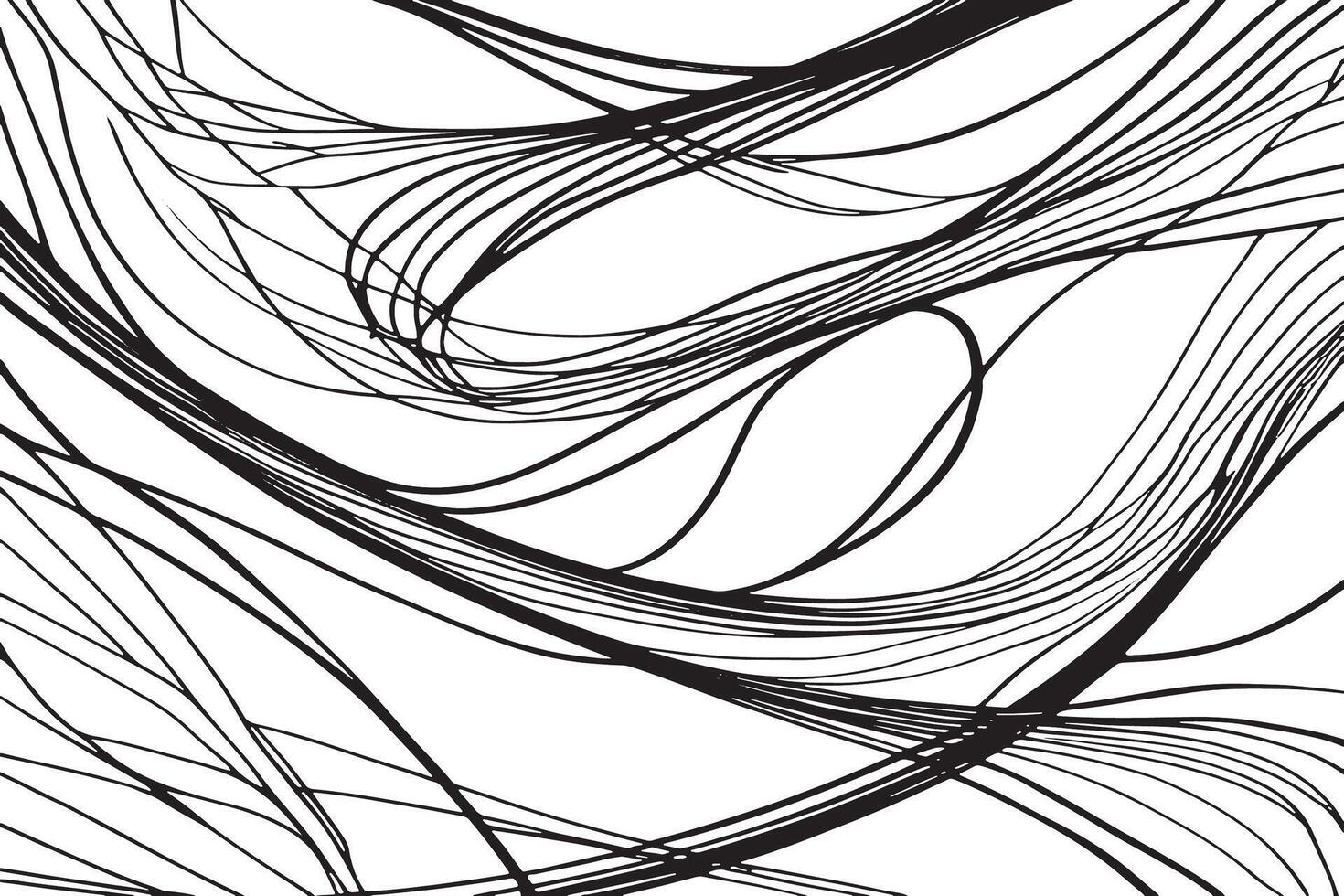 Sparse Black Linear Patterns on a Clean White Background for Artistic Overlay and Texture Use vector