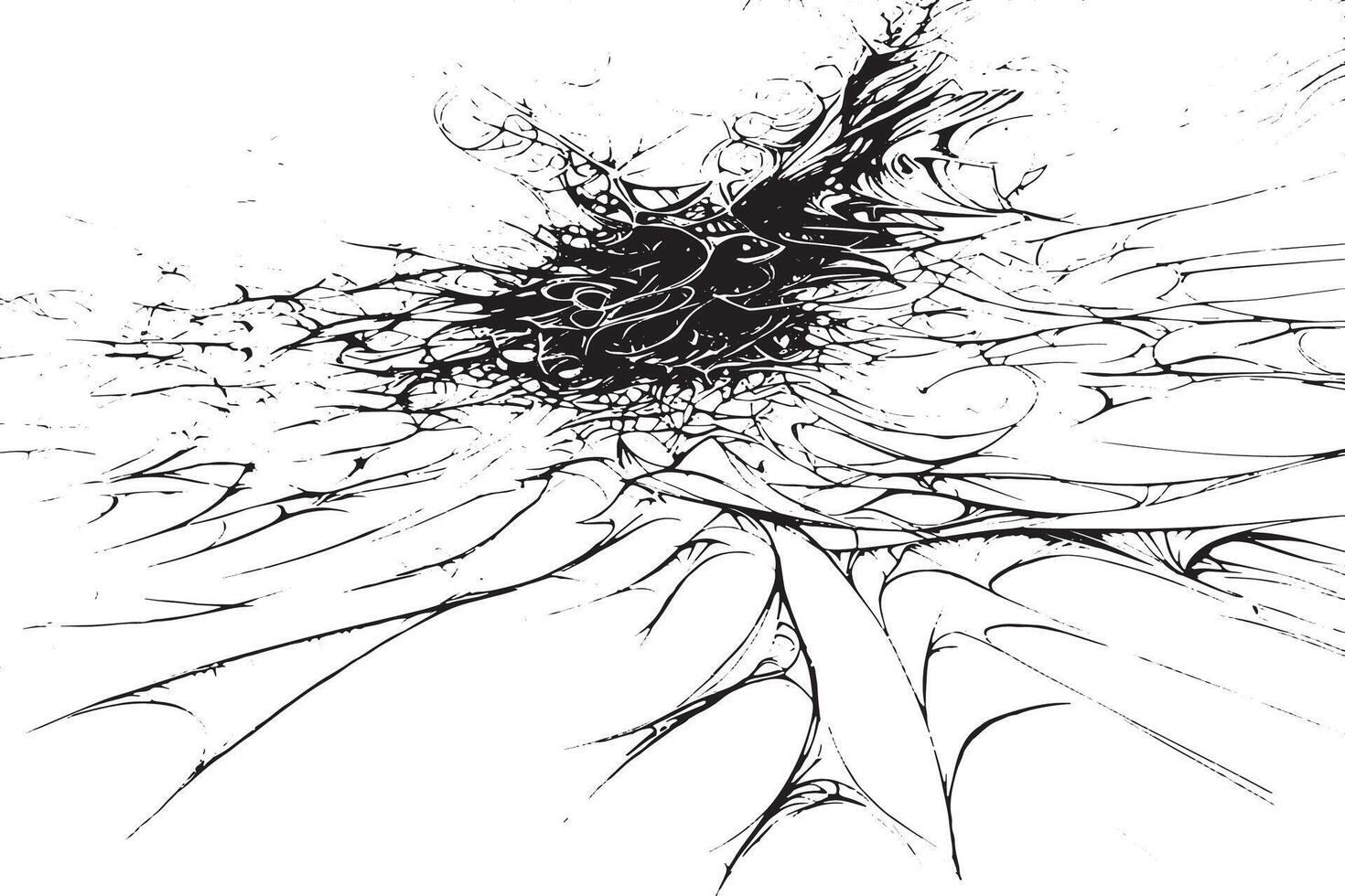 Abstract Pencil Sketch Lines Texture on Pure White Background for Minimalist Overlay Designs vector
