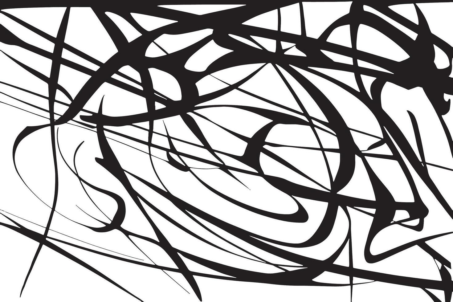 Randomized Monochrome Line Texture Featuring Black Lines on White Background for Edgy Overlay Designs vector