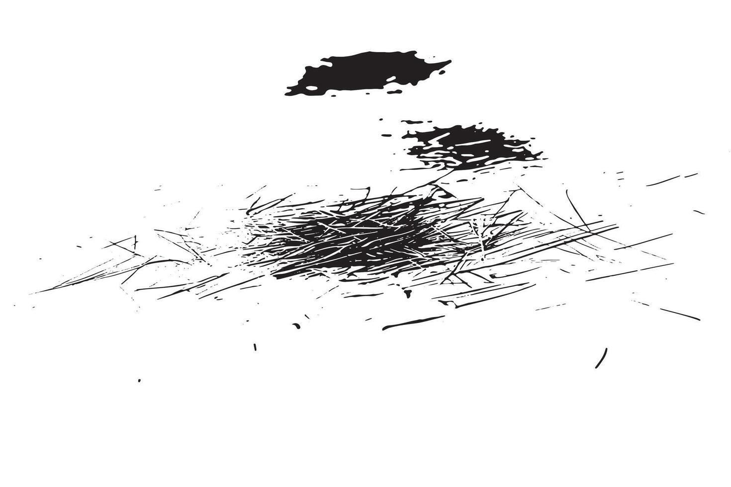Textured Pencil Lines Overlay in Black and White on White Background for Graphic Design vector