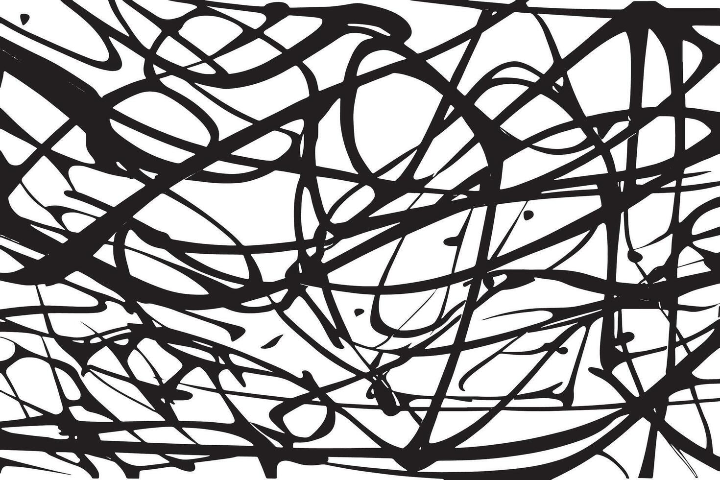 High Detail Black Lines Textured on White Background for Use in Contemporary Graphic and Print Design vector