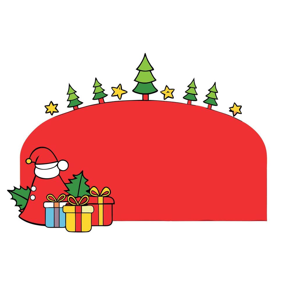 Christmas background red with copy space. xmas celebration background vector