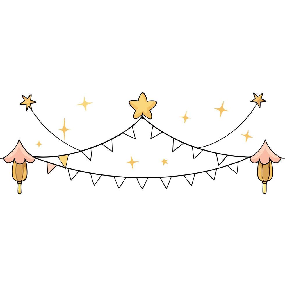 Fairy lights background creating a magical atmosphere vector