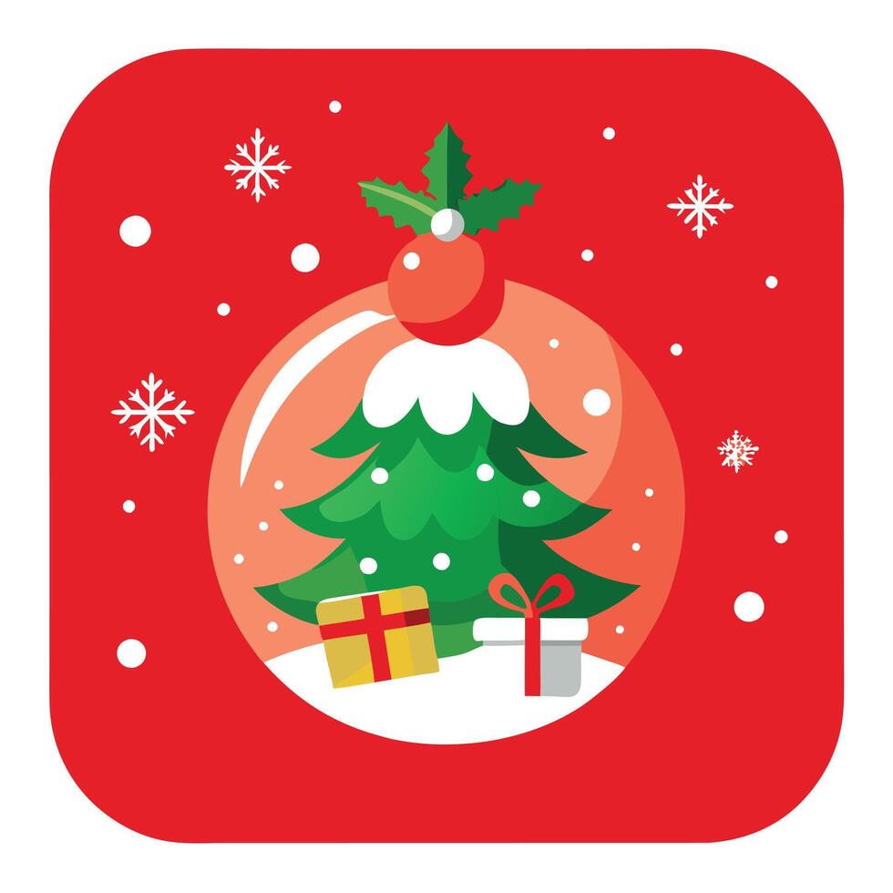 Fabulous Merry Christmas red empty background. Illustration vector