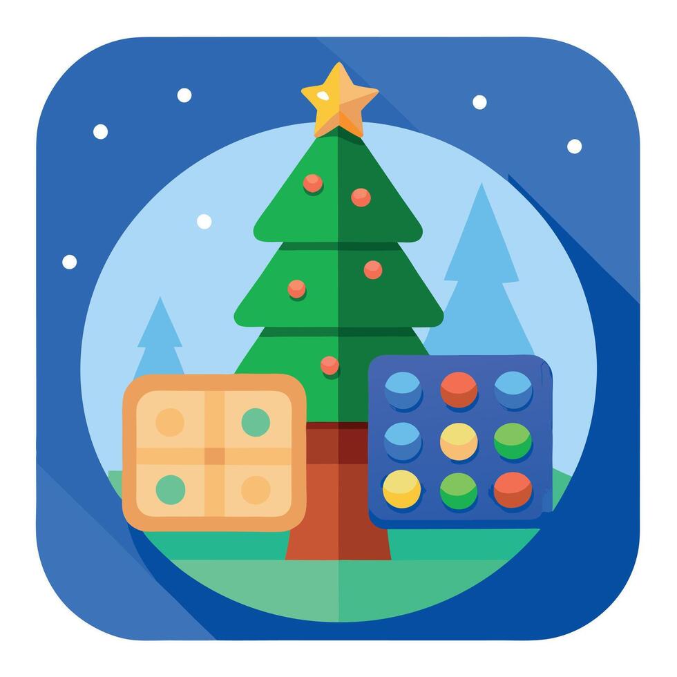 Christmas games for kids vector