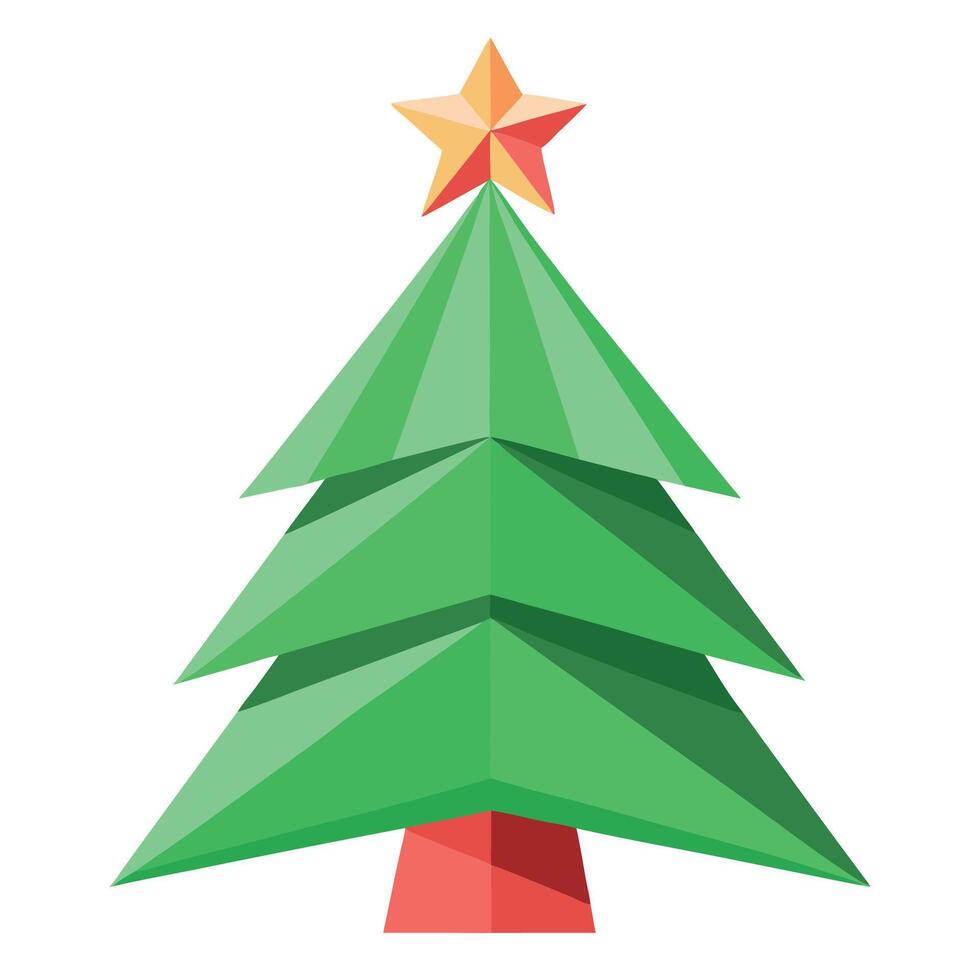 Christmas tree icon illustration vector
