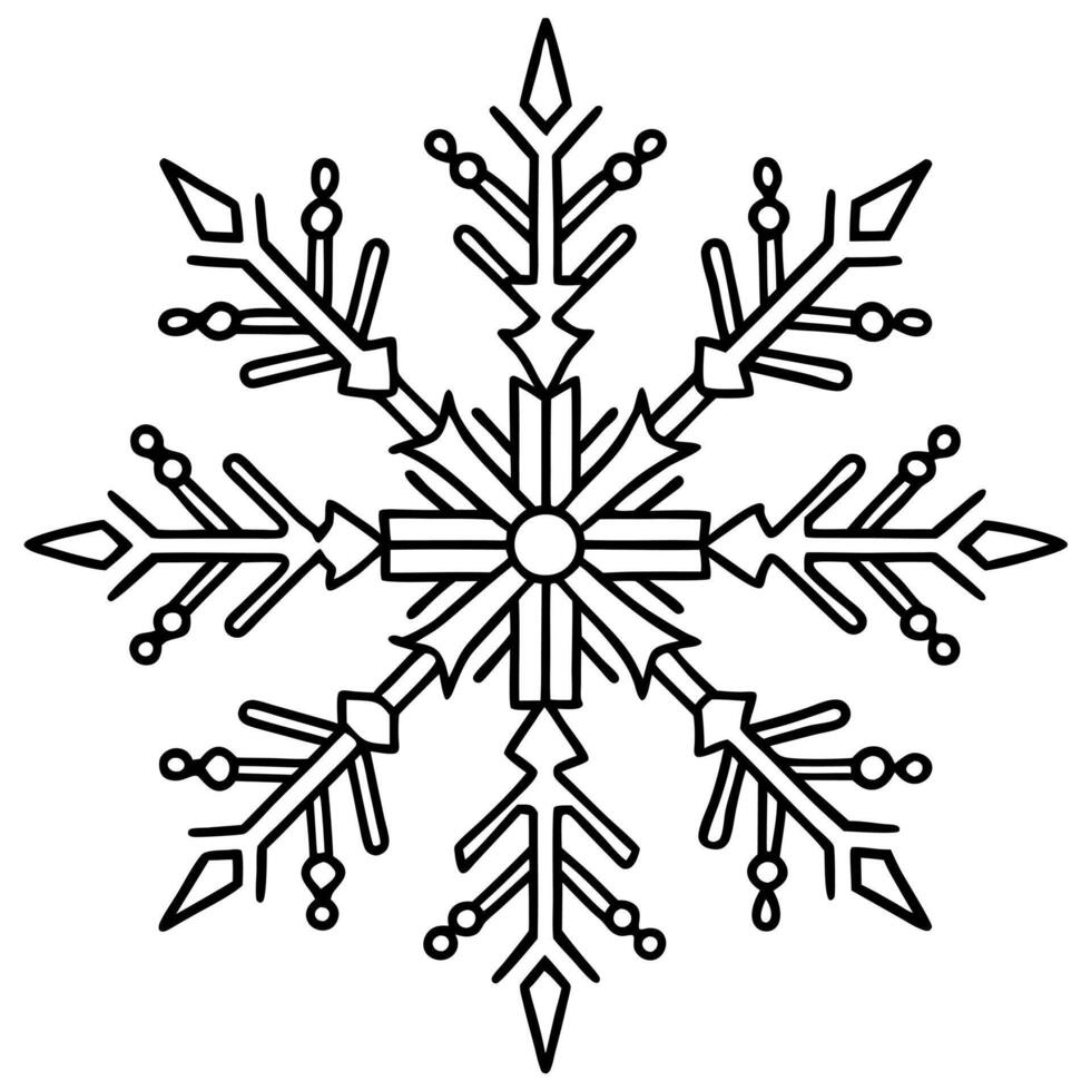 Snowflake winter abstract gold decoration background holiday year christmas white snow. vector