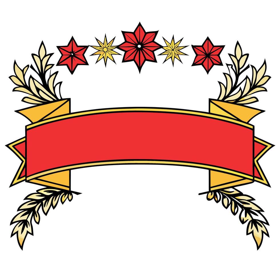 Christmas background red and golden colorful banner mockup with space for text vector