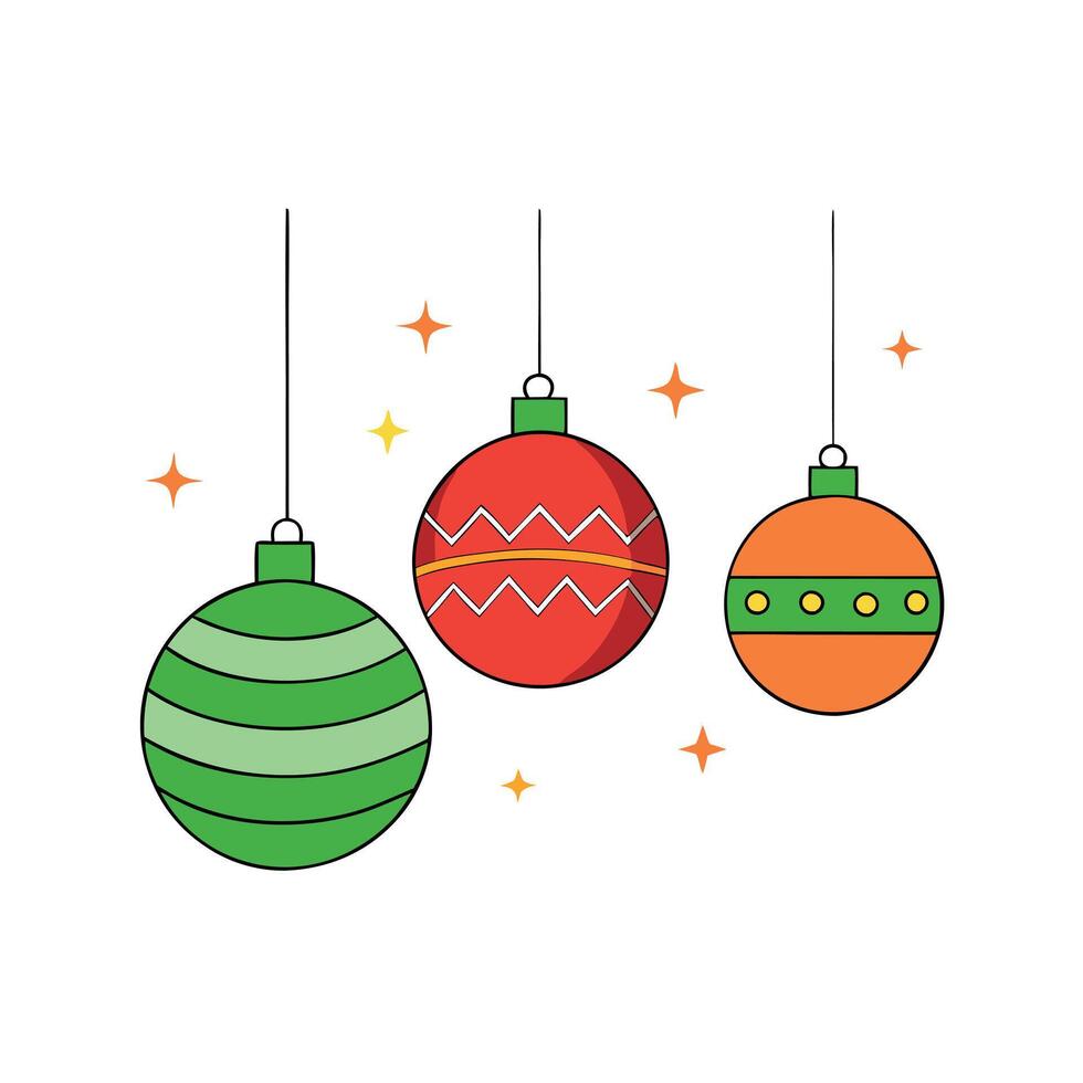 Christmas background with balls. christmas-themed flat design. vector