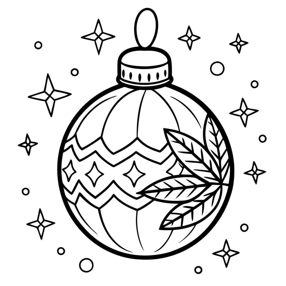 Christmas decoration on bokeh background. New Year concept. Copy space. vector