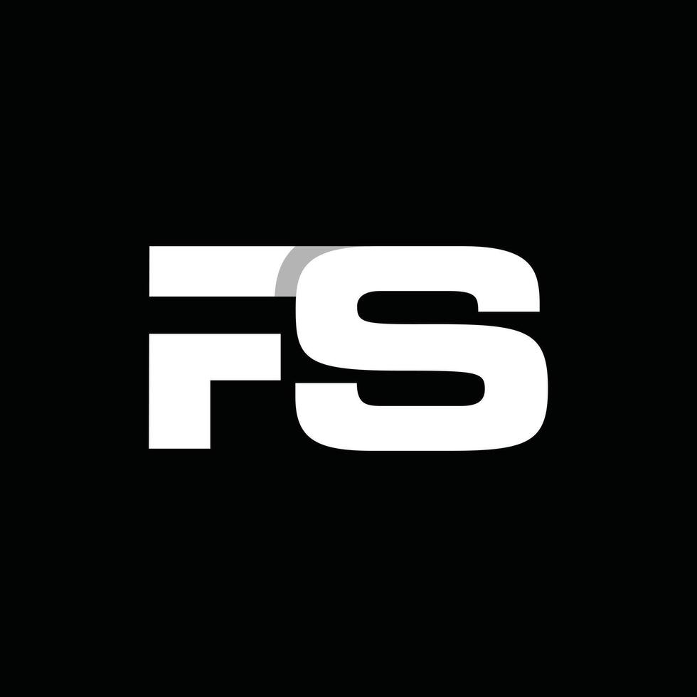 Letter FS Monogram Business Icon Simplicity Creative Design Template Logo vector