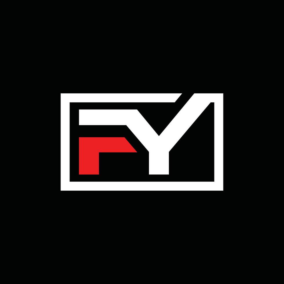 Initial FY Simplicity Icon Modern Business Creative Design Template Logo vector