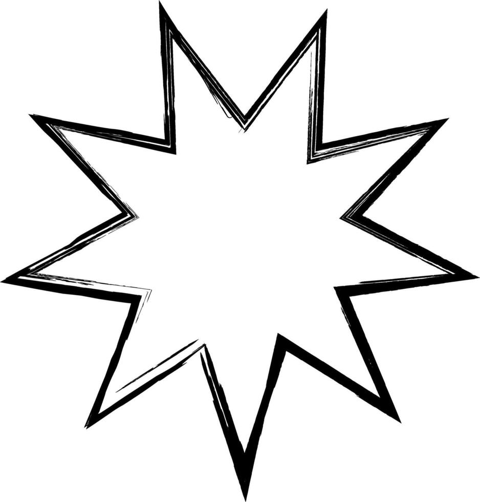 A symbol of unity. The Baha'i Six Pointed Star. religions and cultures. Religion and culture. vector