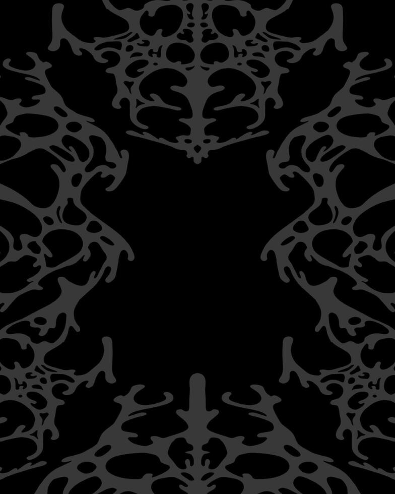 Ethnic rave tribal frame victorian ornament motif pattern background illustration layout poster brochure print art editable vector