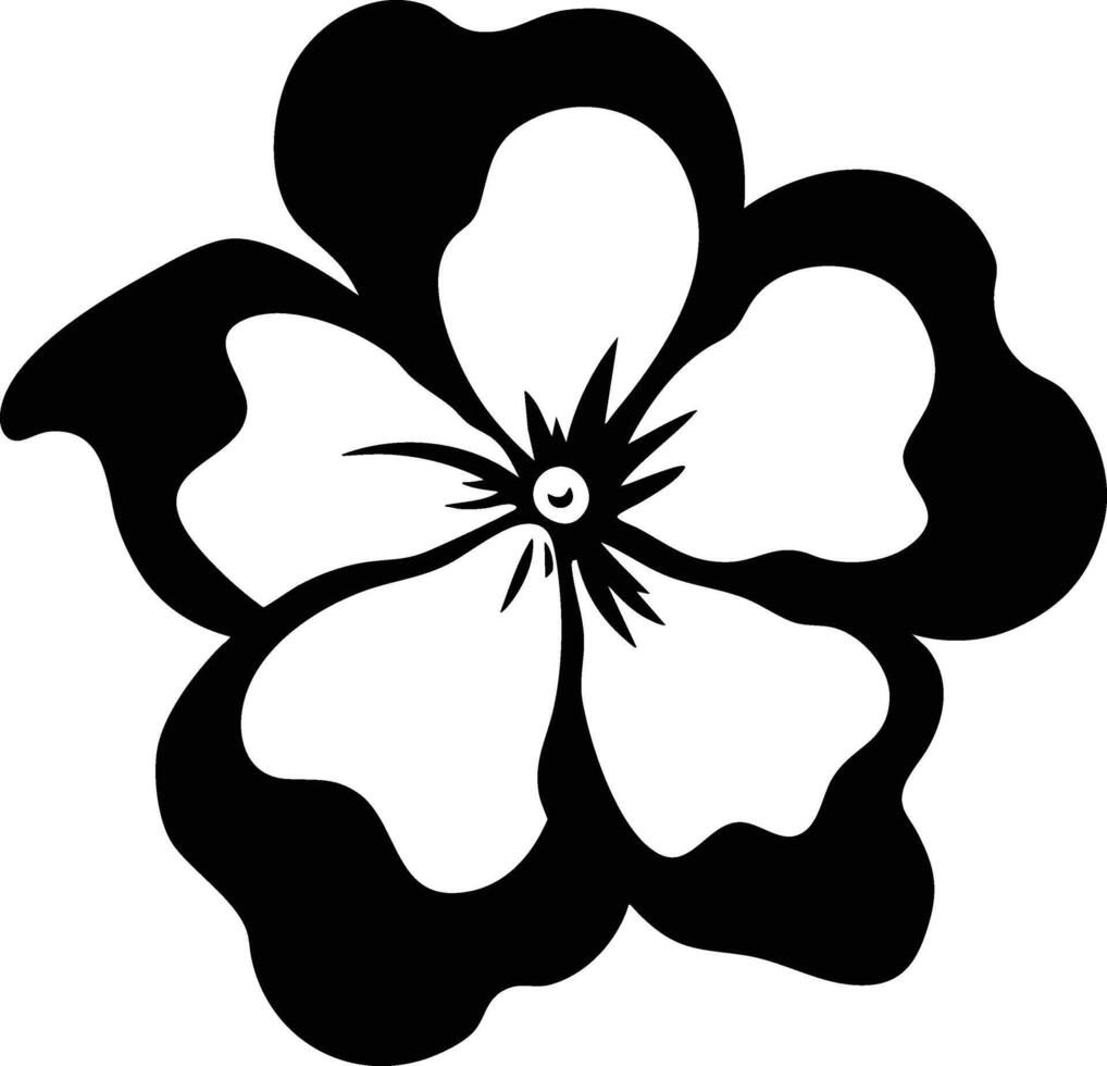 Flower clip art black and white vector