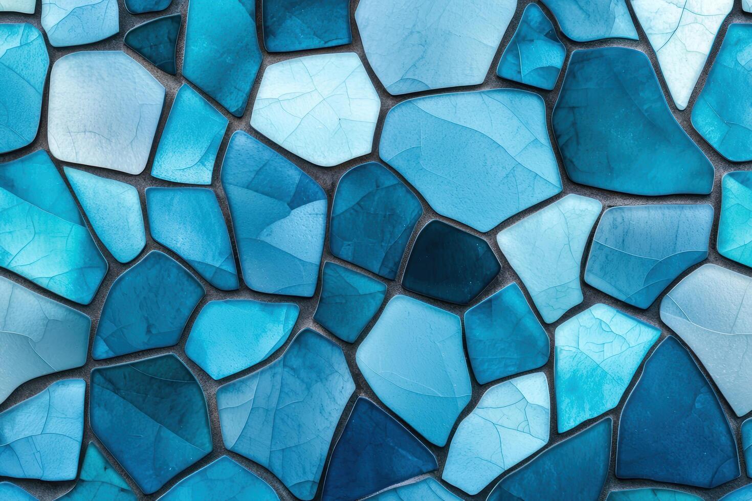 abstract blue glass mosaic pattern photo
