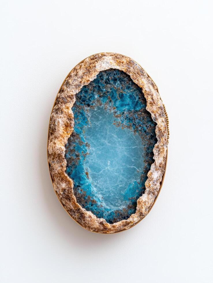 Stunning geode crystal formation photo
