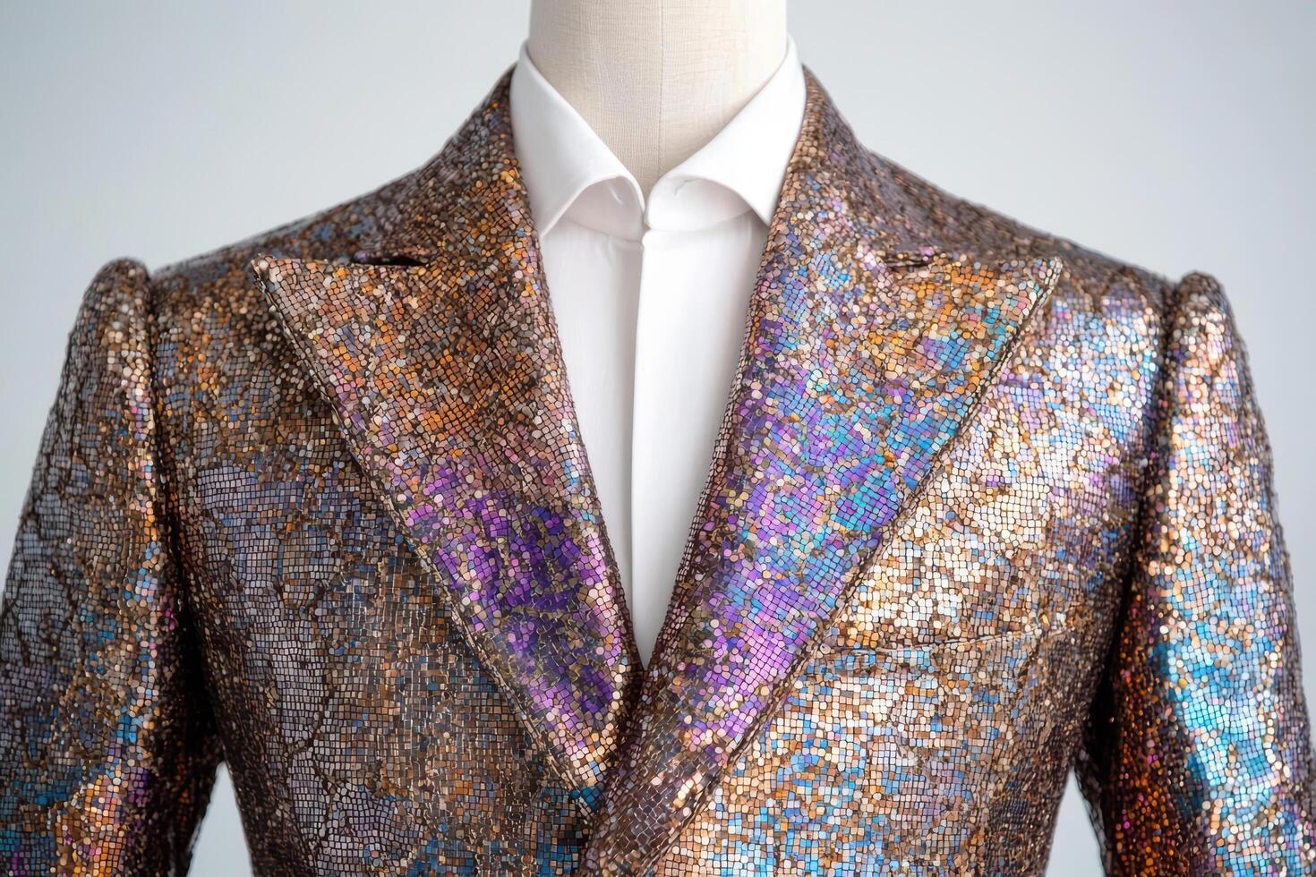Sparkling mosaic suit jacket photo
