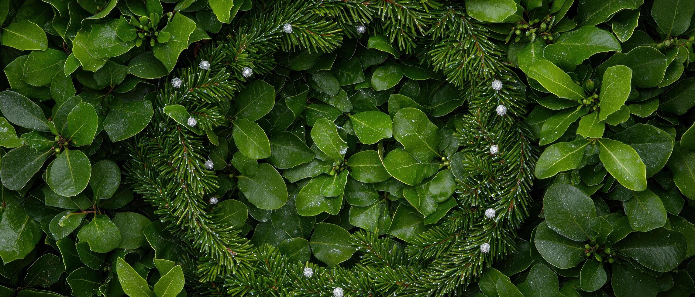 Lush green foliage background photo