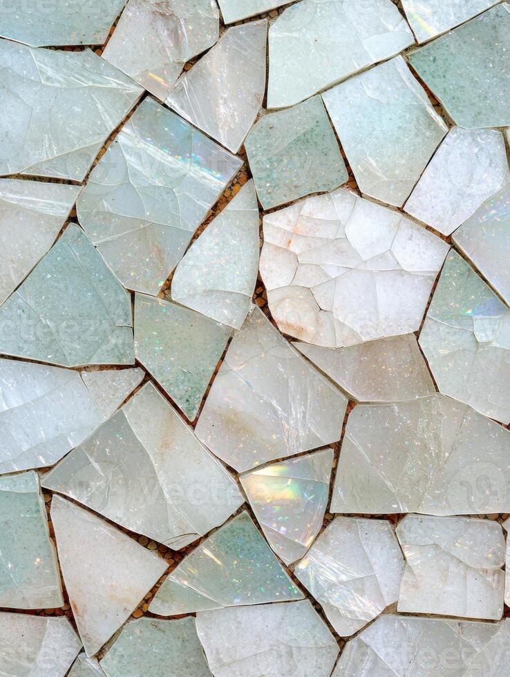 Shimmering mosaic tiles photo