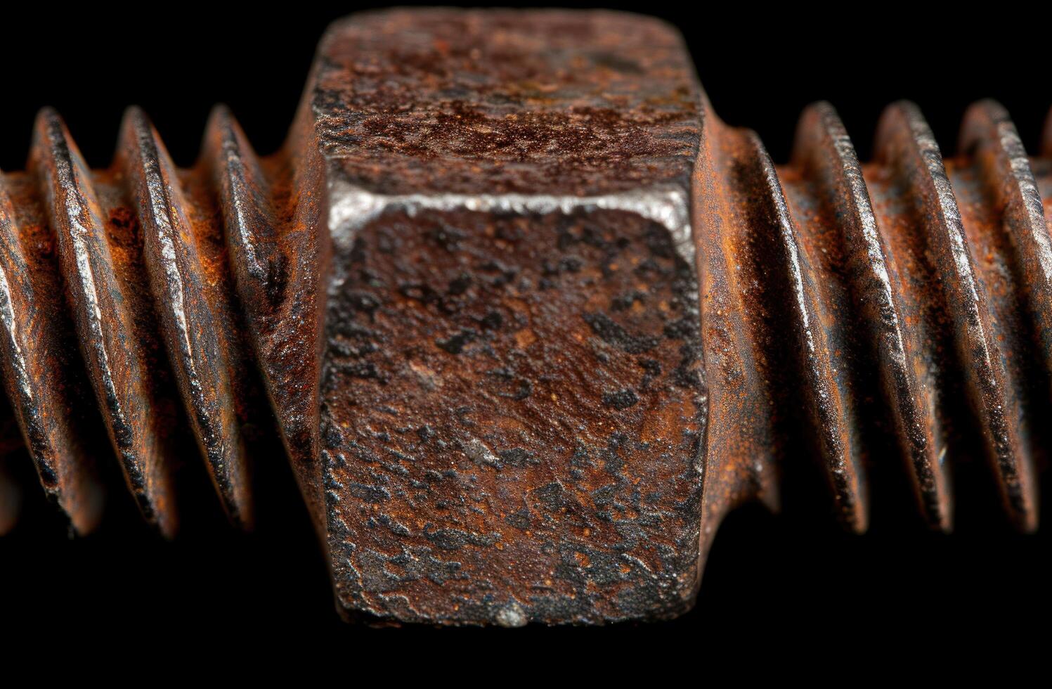 Close up of a rusty metal object photo